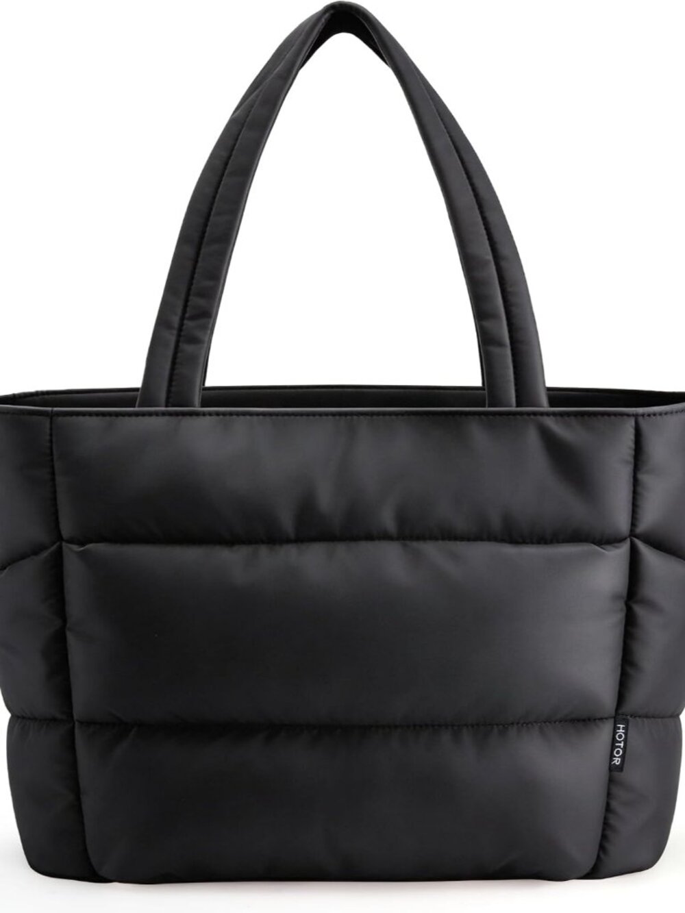Puffer Tote Bag for Women, Multi-Pocket, Zippered